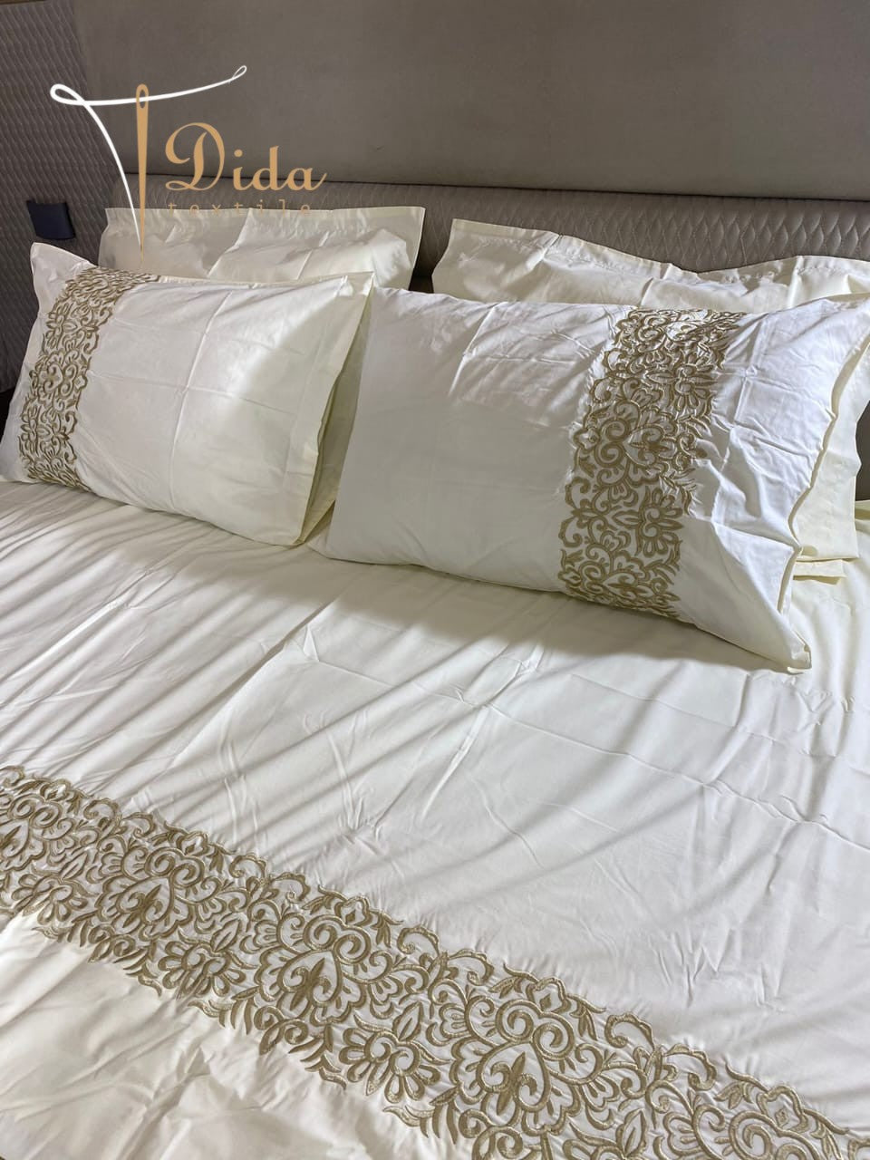 Embroidered bedsheets