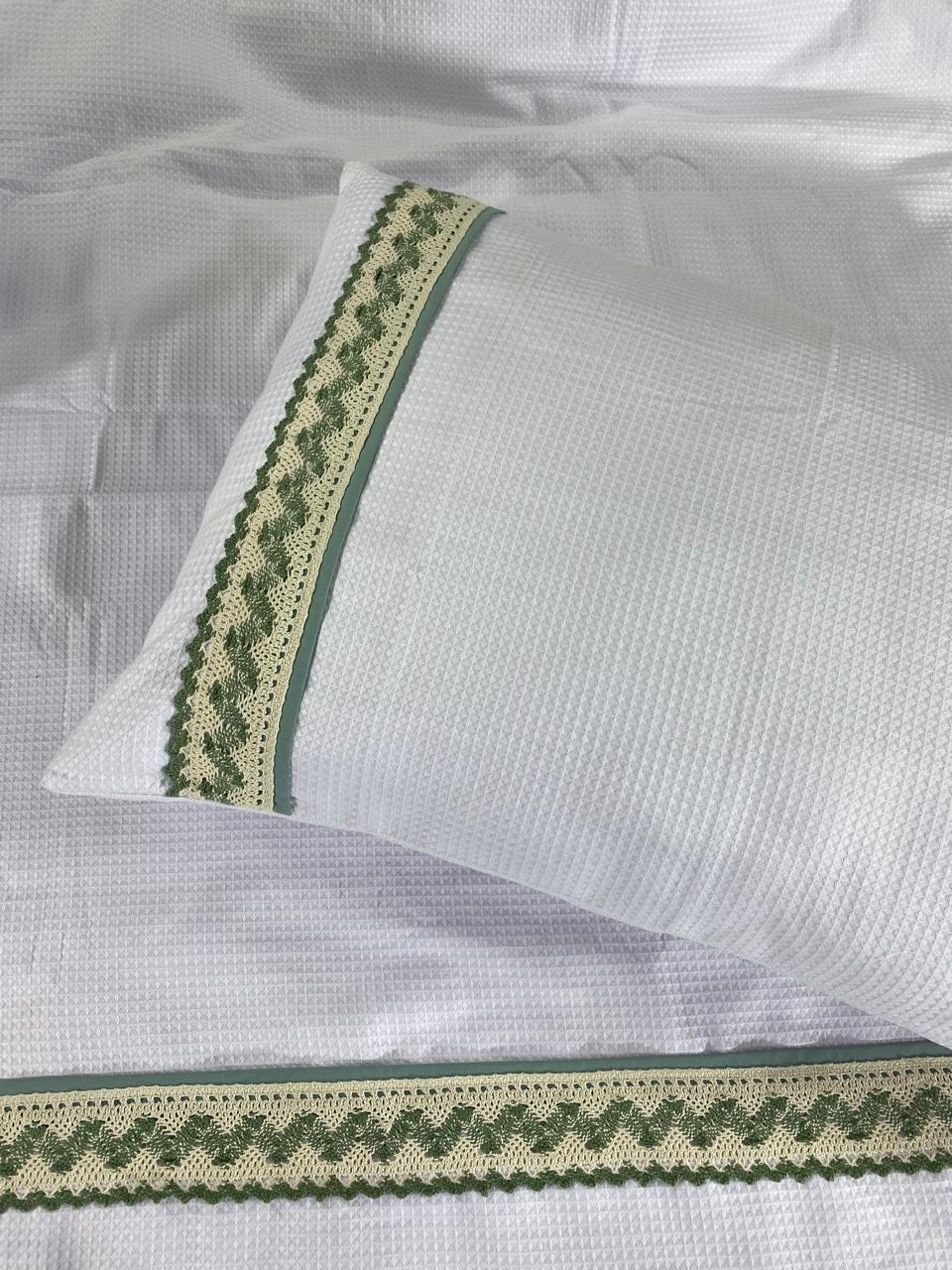Embroidered Pique coverlet