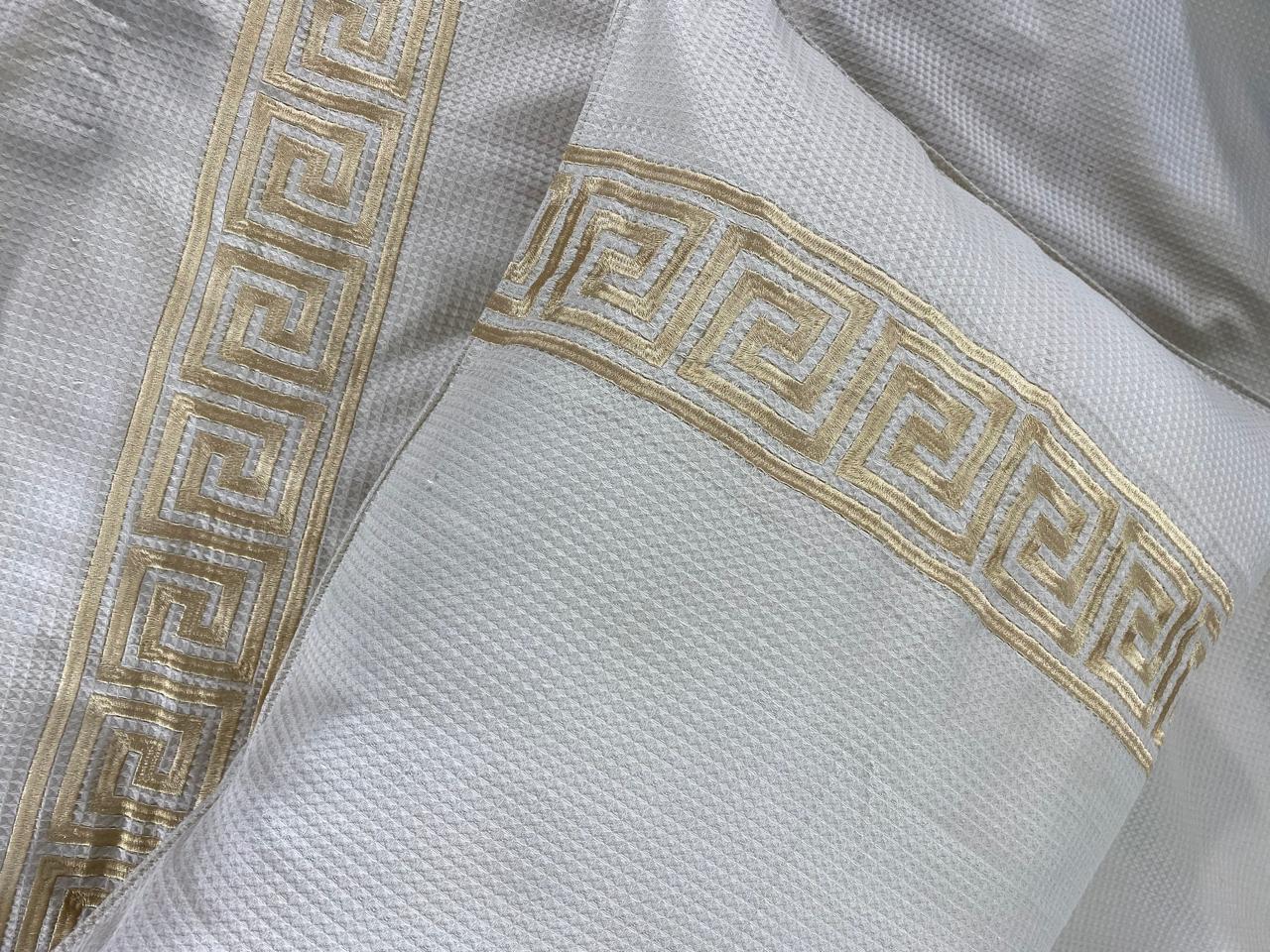 Embroidered Pique coverlet